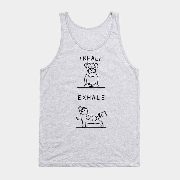 Inhale Exhale Jack Russell Terrier Tank Top by huebucket